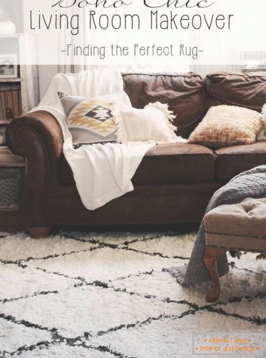 Stylowy dywan do salonu