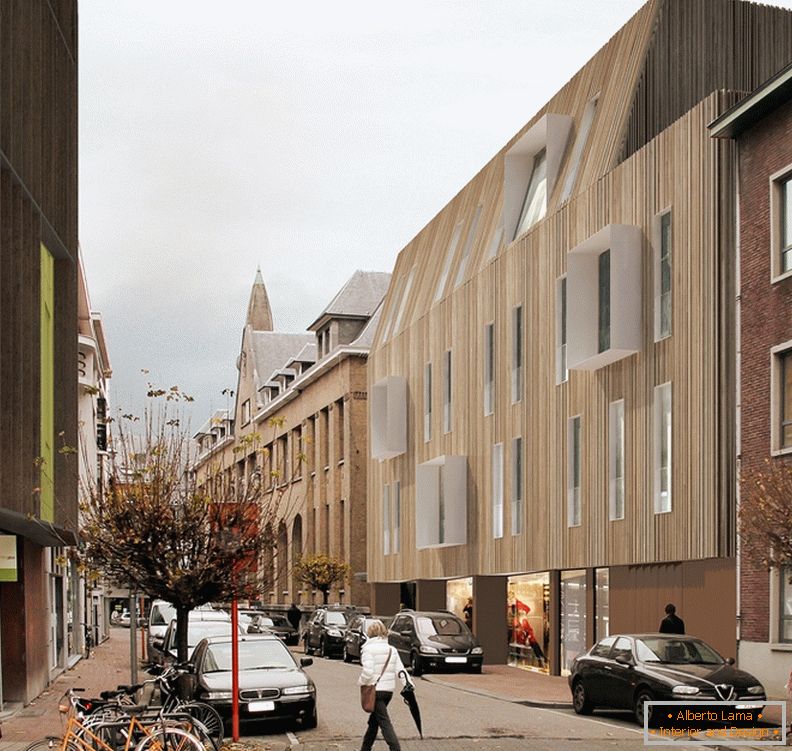 A2o Architecten, renowacja elewacji budynku użyteczności publicznej w Belgii
