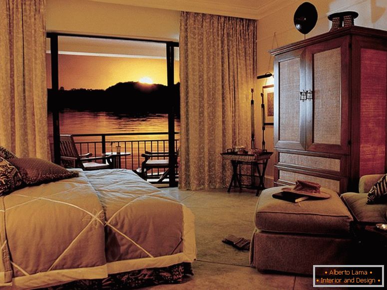 Sypialnia w stylu afrykańskim