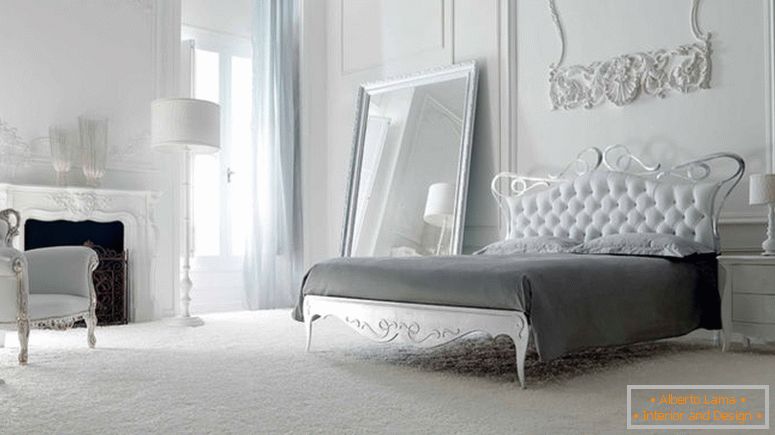 nowoczesne meble-sypialnia-do-białej-sypialni-projekt-pomysłów-z-białą-tufted-headboard-na-żelaznej-ramie-i-klasycznej-białej-w-rzeźba-plus-biały- fotel klasyczny