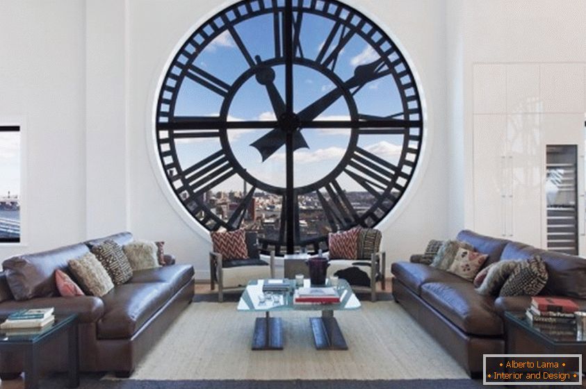 Zegar jest częścią salonu