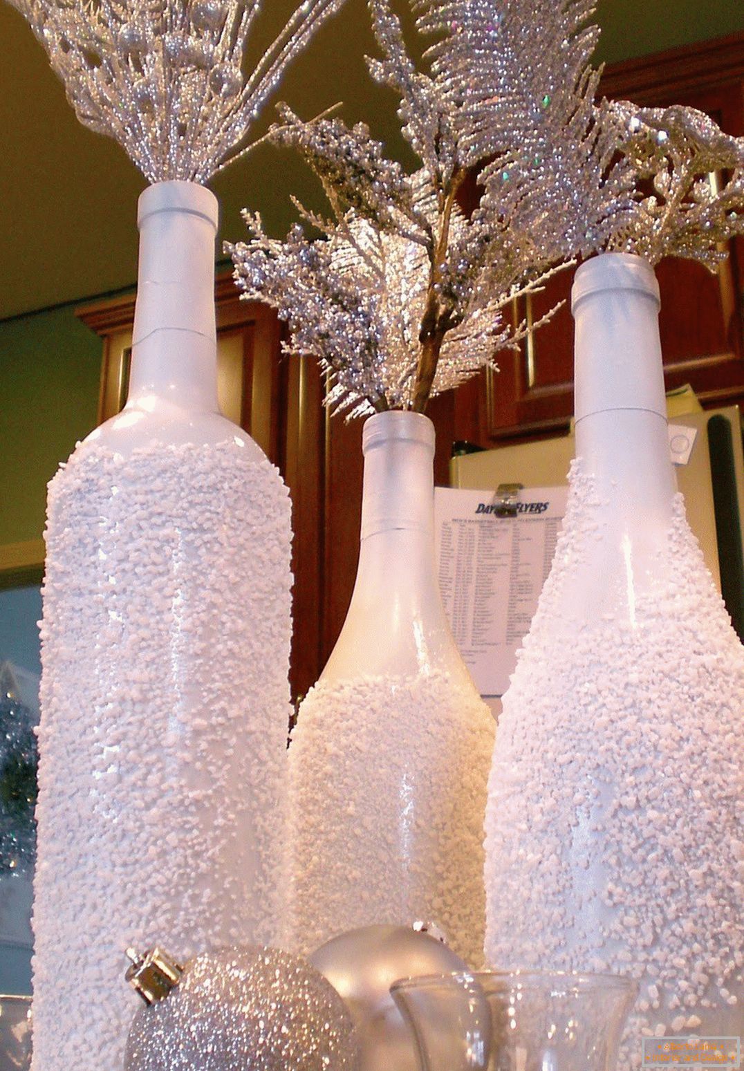 Świąteczne dekoracje butelek