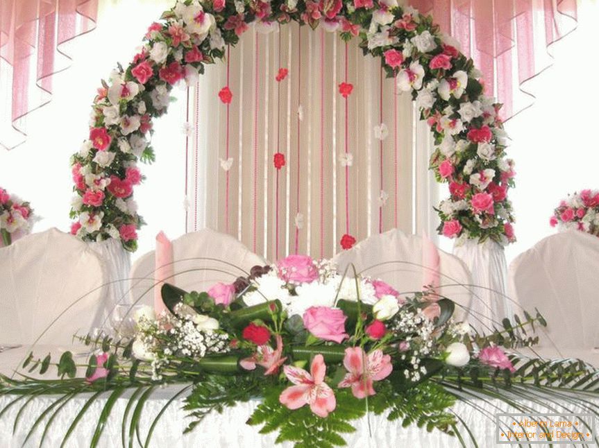 Ślub łuk kwiatów