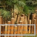 Ogrodzenie wykonane z bambusa