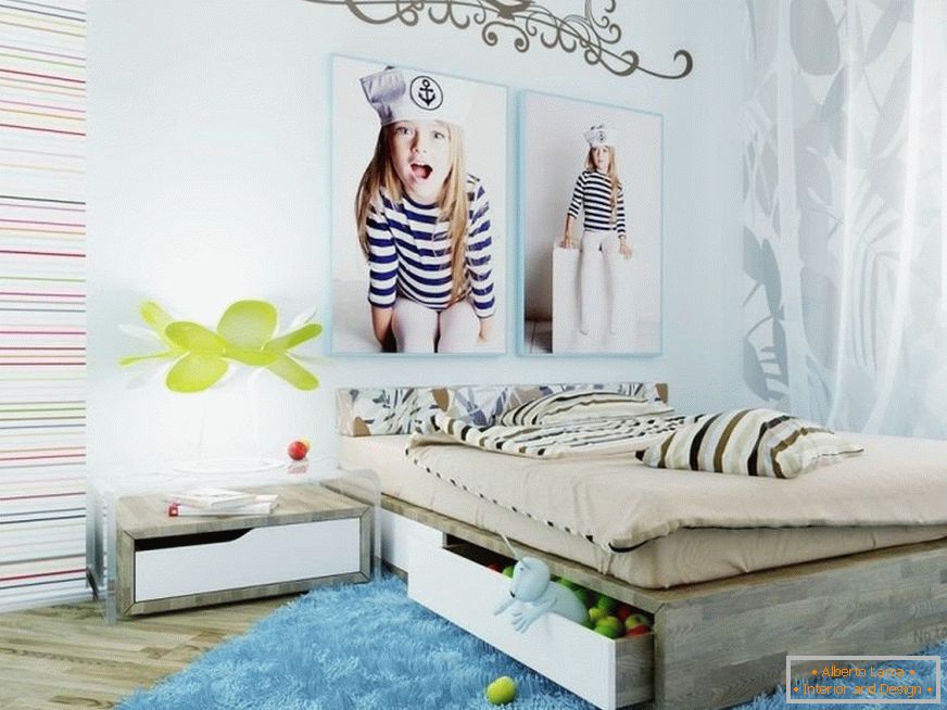 Piękna sypialnia dla dziewczynki