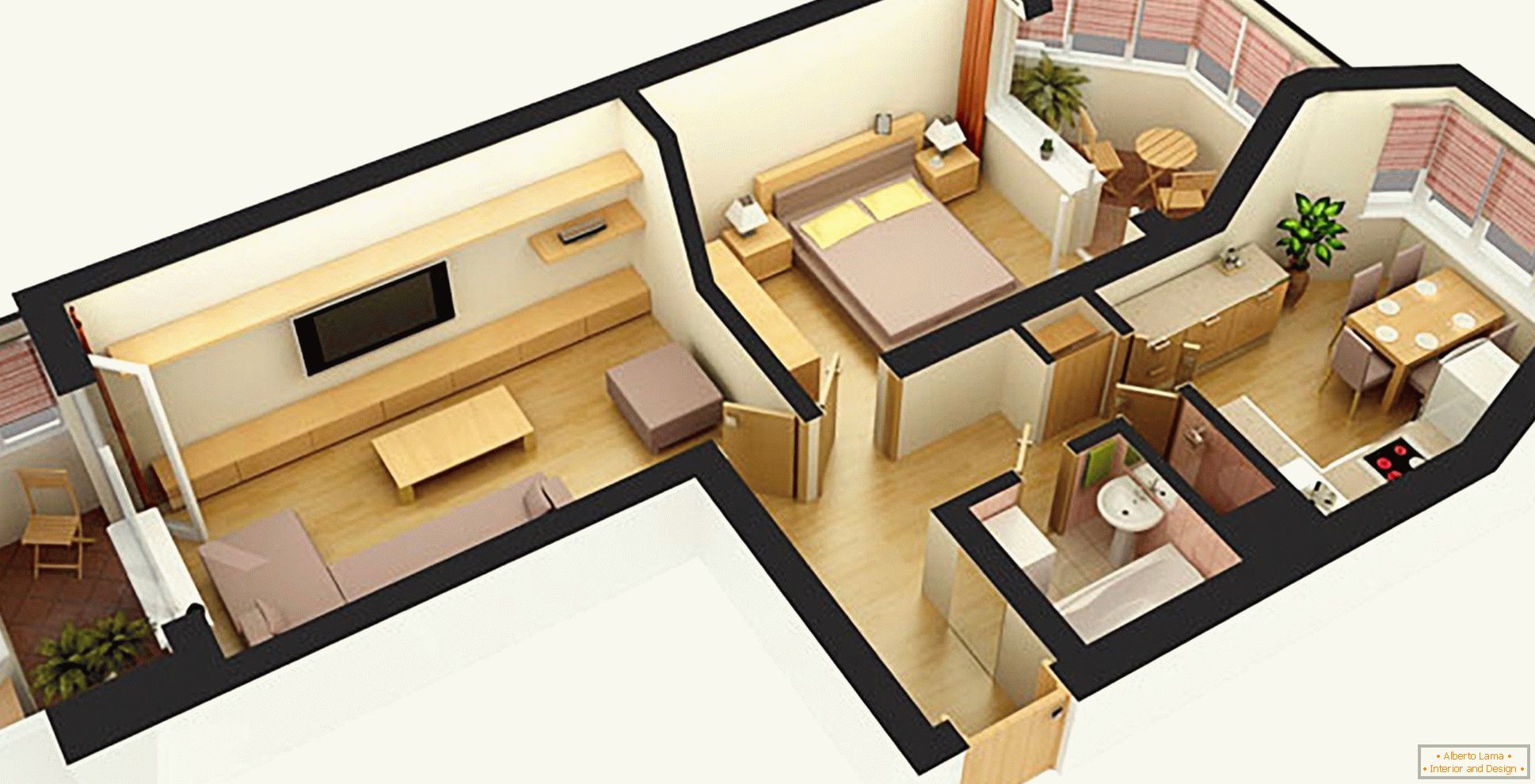 Projekt mieszkania 3D