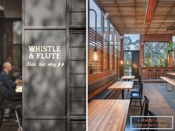 Projekt nowoczesnej kawiarni Whistle Flute