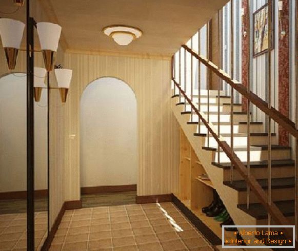 projekt korytarza ze schodami, zdjęcie 21