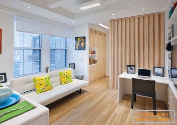 Piękny design jednopokojowego mieszkania o powierzchni 40 m²