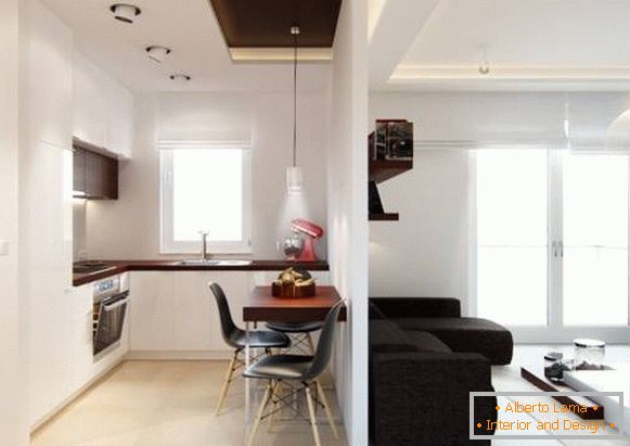 Mieszkanie jednopokojowe o powierzchni 40 m2 w minimalistycznym stylu