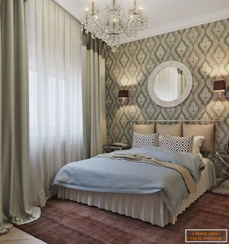 Stylowa sypialnia w klasycznym stylu