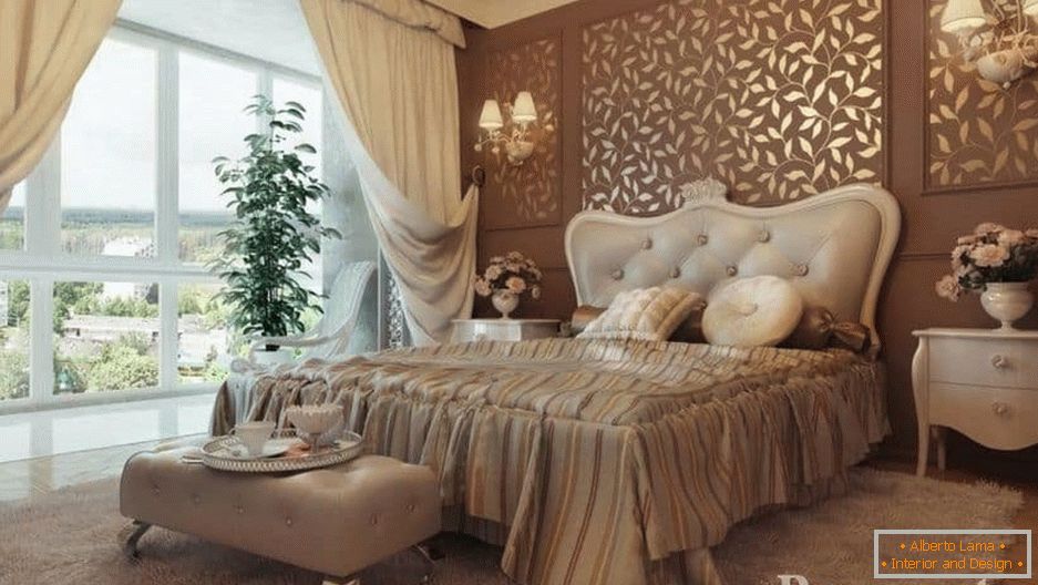 Oświetlenie sypialni w stylu klasycznym dzieli się na naturalne i sztuczne