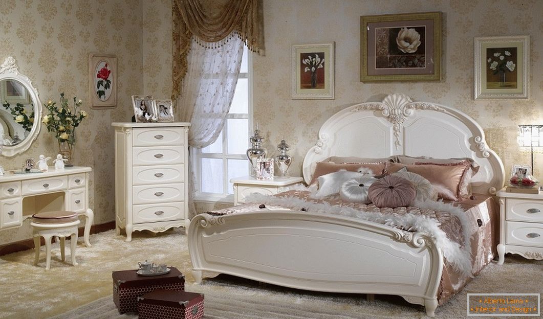 Projekt sypialni w stylu francuskim
