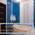 Połączenie bieli i błękitu w projektowaniu łazienki