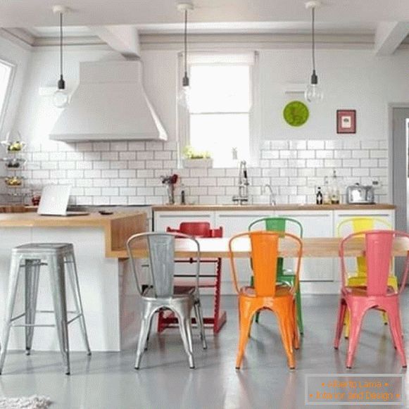 designerskie plastikowe krzesła do kuchni, fot. 13