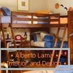 Wielofunkcyjne meble dziecięce z łóżkiem piętrowym