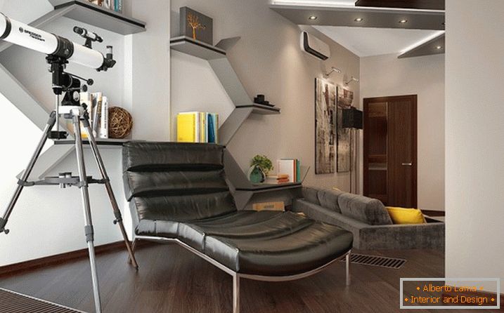 Elegancki minimalizm w ścisłym wnętrzu apartamentu typu studio