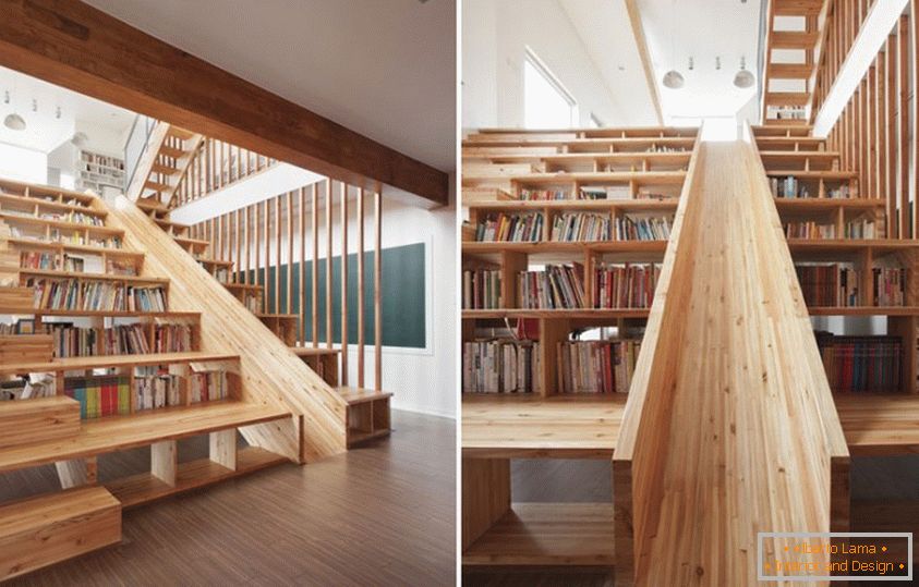 Niezwykła biblioteka ze schodami