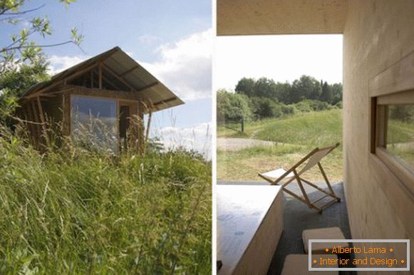 Wygląd ekologicznego małego domku we Francji