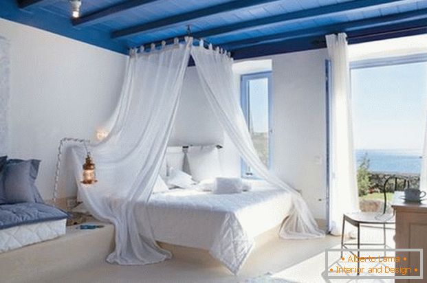 Sypialnia w stylu śródziemnomorskim