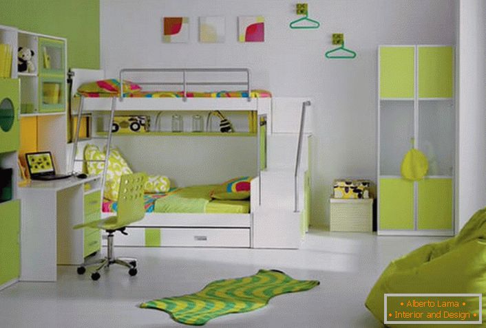 Jasny design pokoju dziecięcego