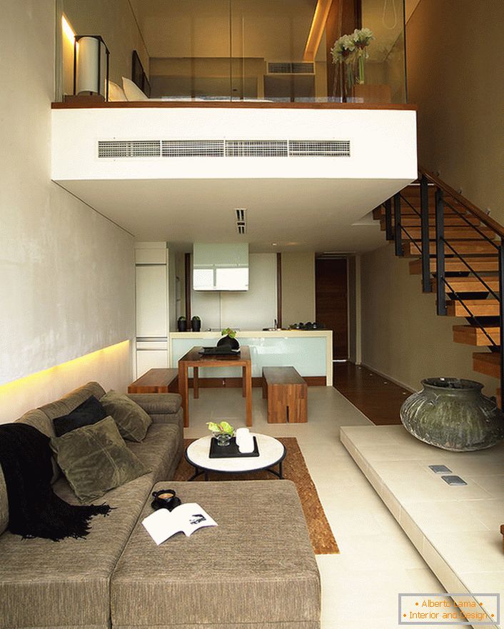 Dwupoziomowy apartament to nowoczesny wariant mieszkania.