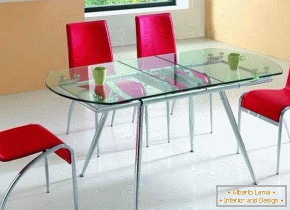 stół, kuchnia, szkło, składane, zdjęcie 8