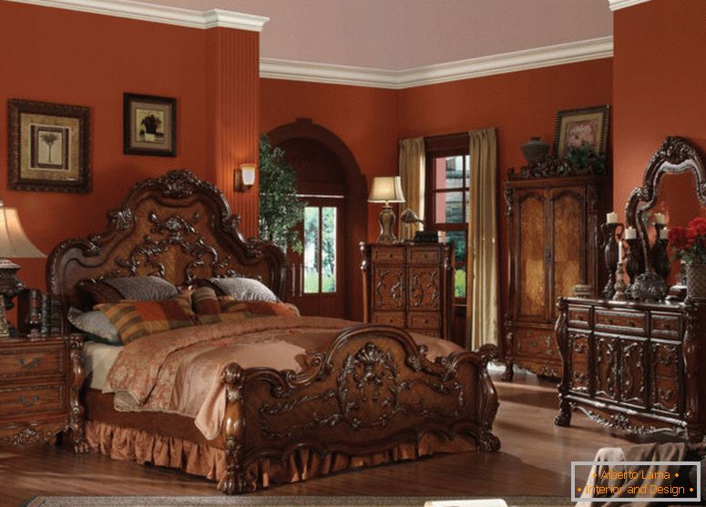 bajecznie tradycyjne sypialnie-dekoracje-pomysły-z-drewniane-meble-w tym-łóżko-również-komody-plus-próżność-w-unikalnym stylu-ponownie-dobrze-oprawy-projektowe