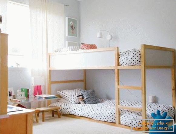 Dwupiętrowe łóżko od IKEA