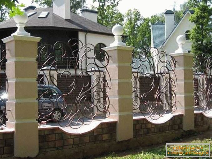 ворота и ogrodzenia dla prywatnego domu фото