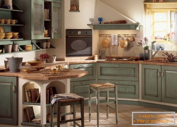 Jak stworzyć piękne wnętrze kuchni w wiejskim stylu - 25 zdjęć