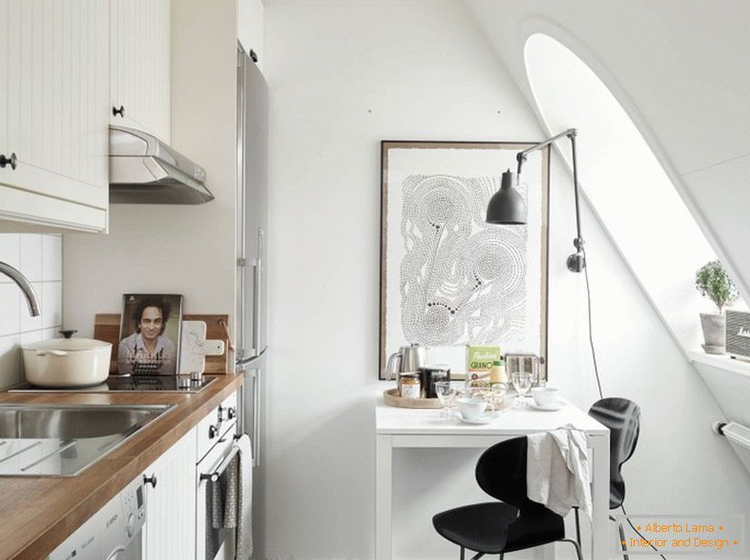 Powierzchnia kuchenna domu w Szwecji