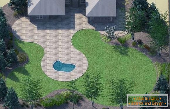 Planowanie domu na wsi z basenem i tarasem
