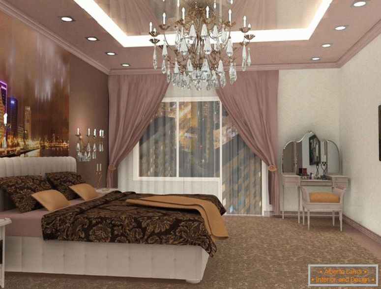 luksusowa konstrukcja na przestronną sypialnię