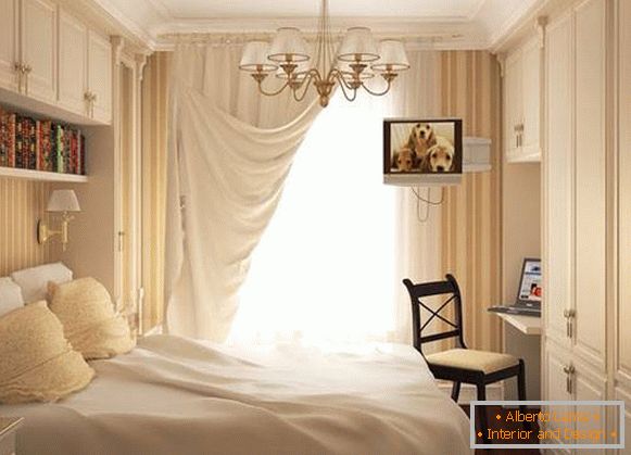 Przytulna sypialnia w tradycyjnym stylu