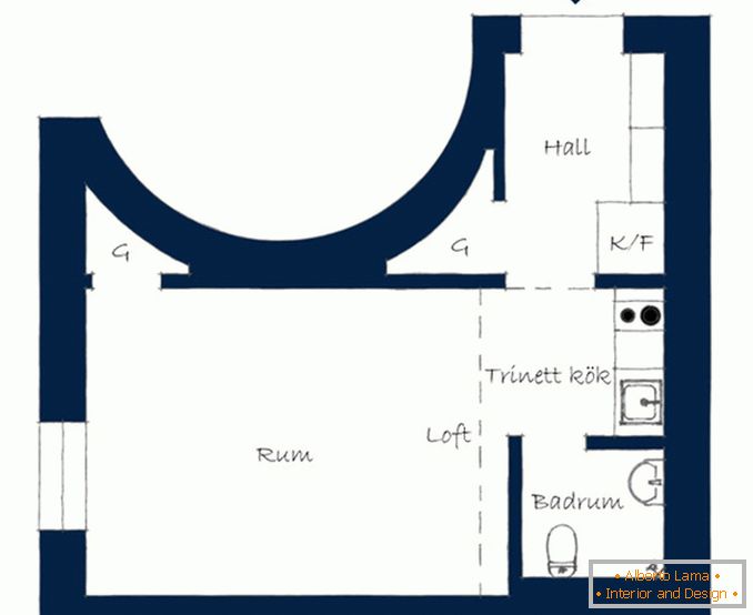 Plan małego mieszkania