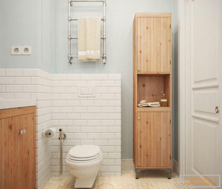 drewniane meble w łazience
