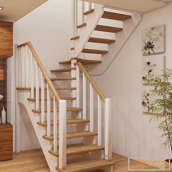 Rodzaje schodów w prywatnym domu w formie i materiałach
