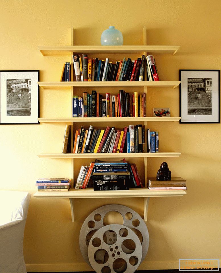 Kreatywne półki na książki w mieszkaniu dla dziewczyny