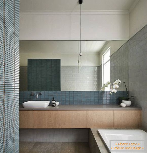 niebiesko-łazienka w nowoczesnym stylu