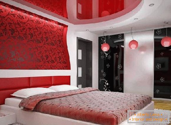 kolorowy sufit napinany w sypialni, zdjęcie 18