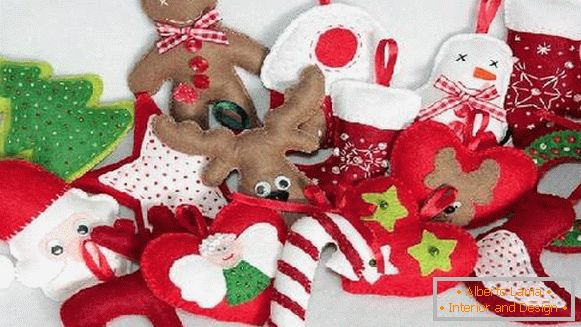 Zabawki noworoczne wykonane z tkaniny własnymi rękami, zdjęcie 1