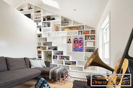 Mini-apartament na poddaszu w stylu skandynawskim