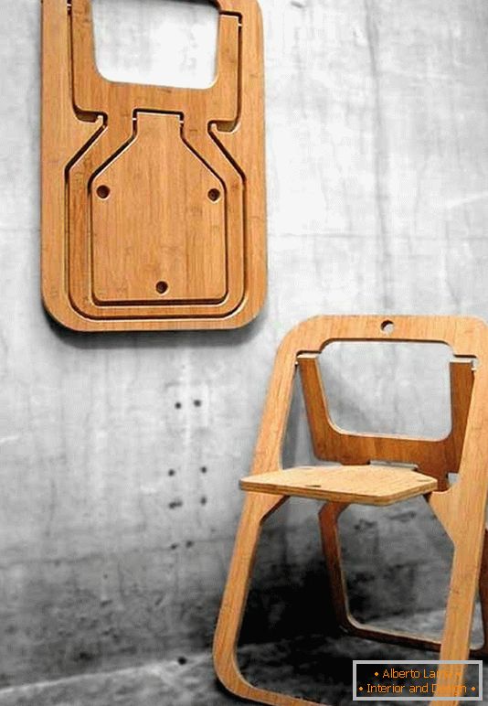 Składane krzesło od projektanta Christiana Desile, Francja