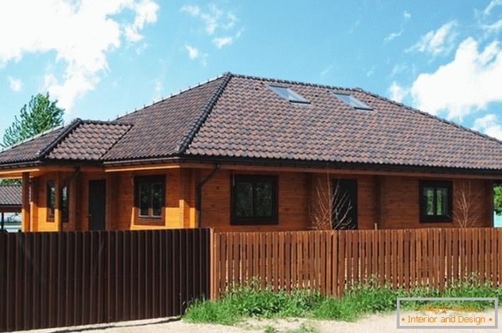 Przestronny dom z laminowanego drewna fornirowanego