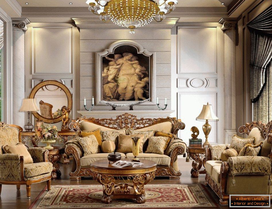 Salon w stylu klasycyzmu