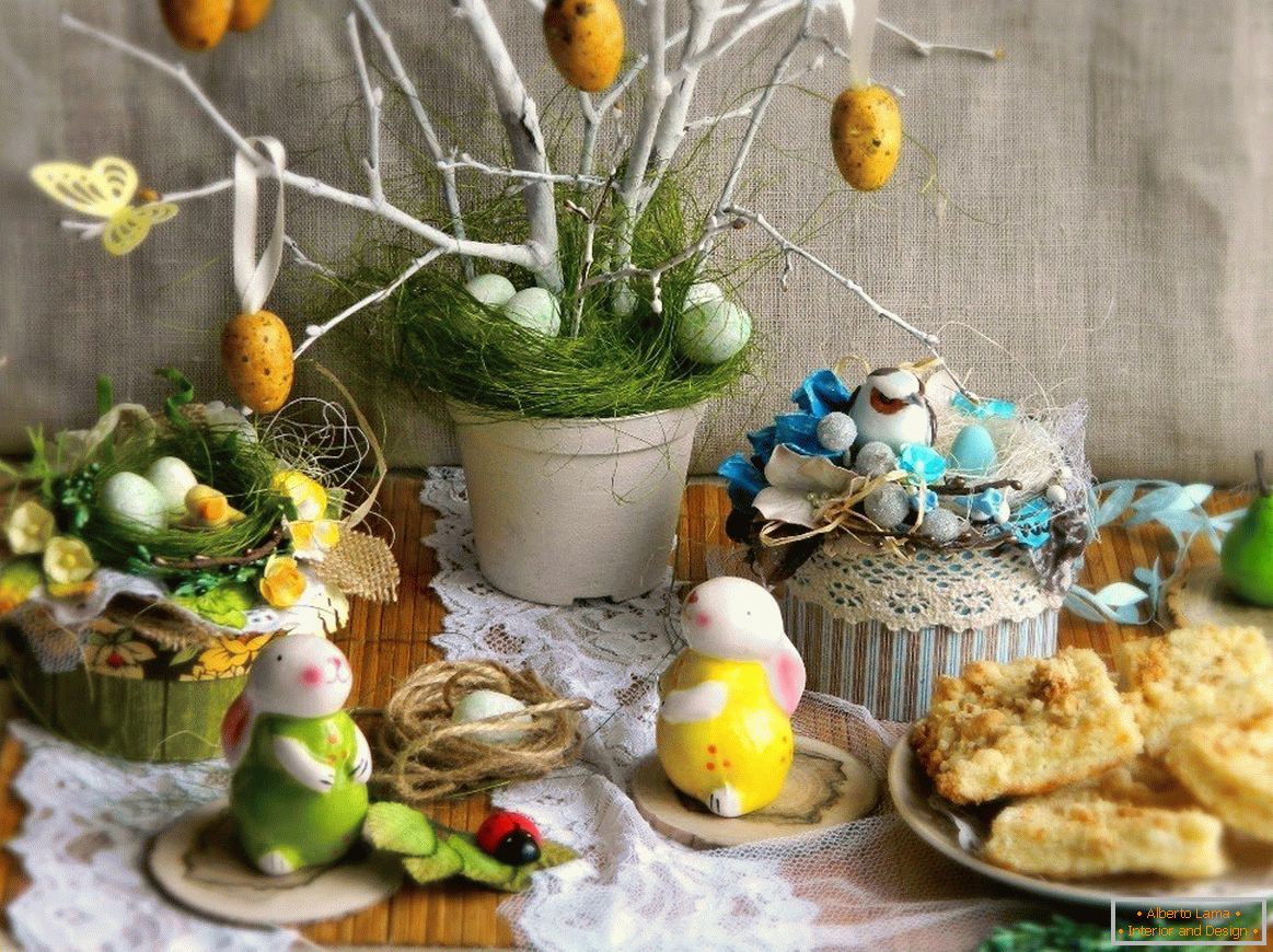 Wielkanoc zając na stole