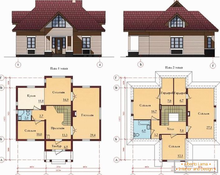 Przestronny projekt domu