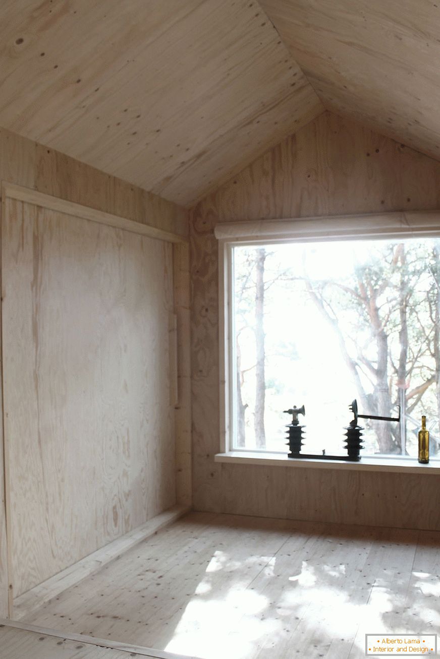 Интерьер мини-дома Domek Ermitage в Швеции