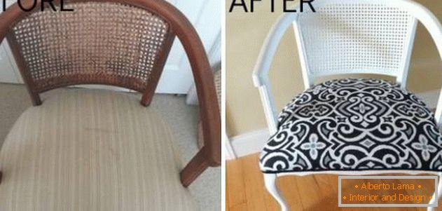 Naprawa starego krzesła z oparciem